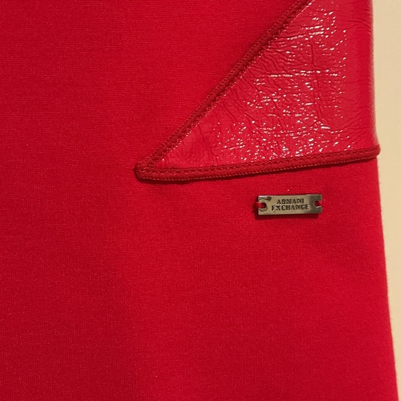 A/X Armani Exchange Vibrant Red Sleeveless Mini Dress - Picture 2 of 12